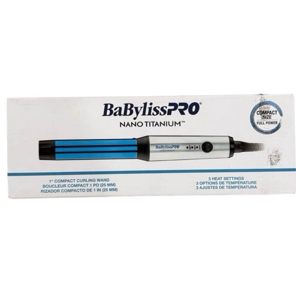 BaBylissPRO Compact Nano Titanium Curling Wand 1 Inch